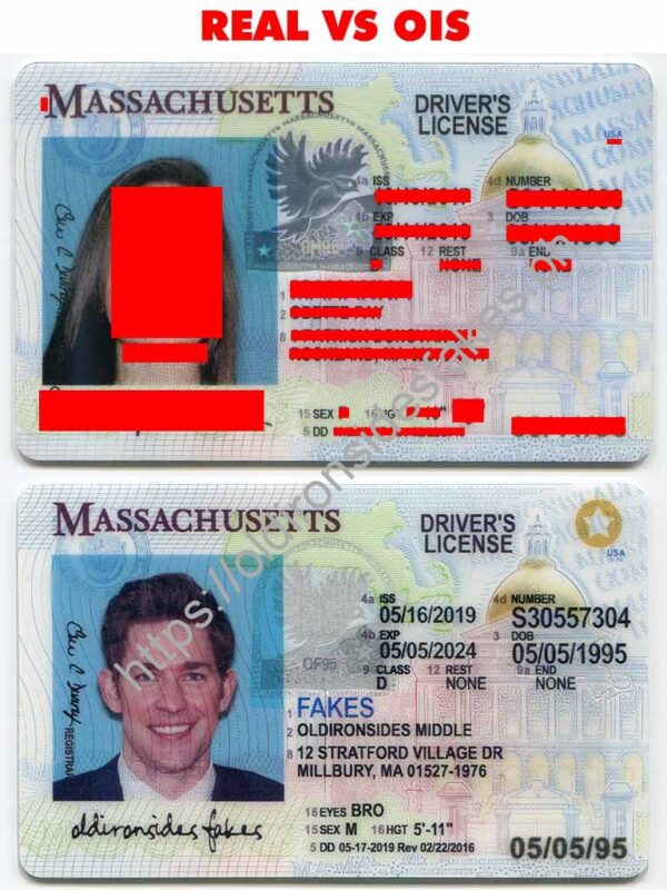 Massachusetts Driver License (New MA O21) - OldIronsidesFakes PH